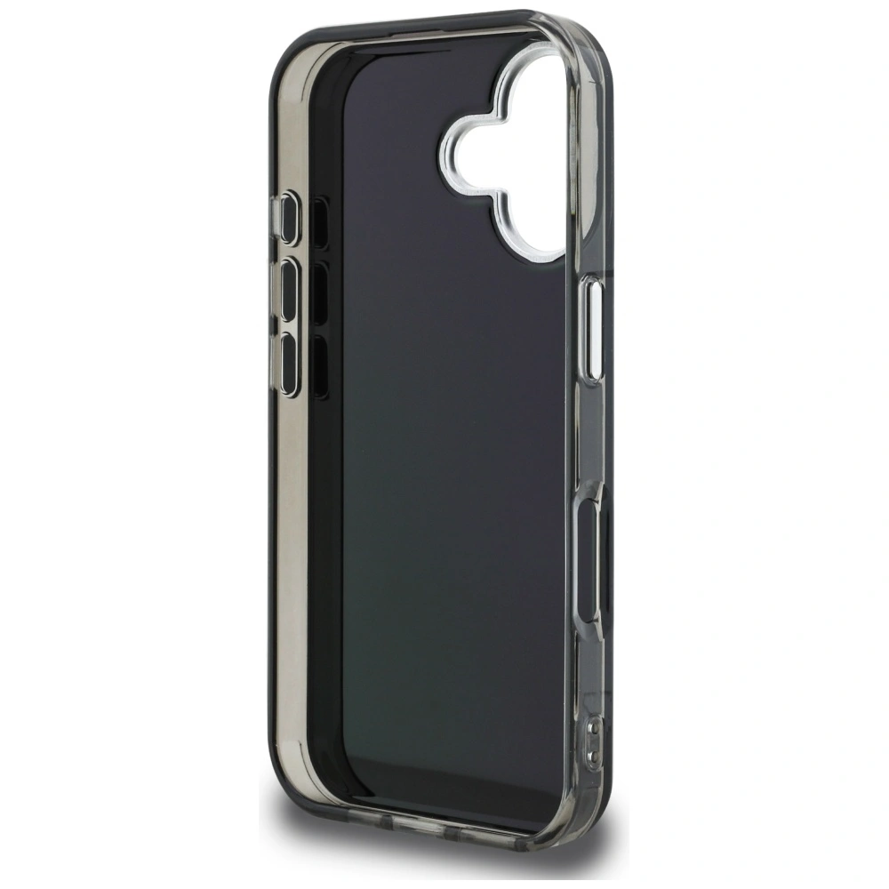 Etui Karl Lagerfeld IML Aquarelle Karl & Choupette & Logo do Apple iPhone 16 czarny