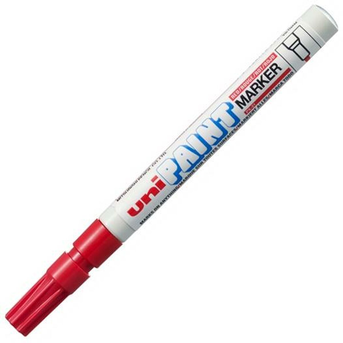 Permanent marker Uni-Ball Paint PX-21L Red (12 Units)