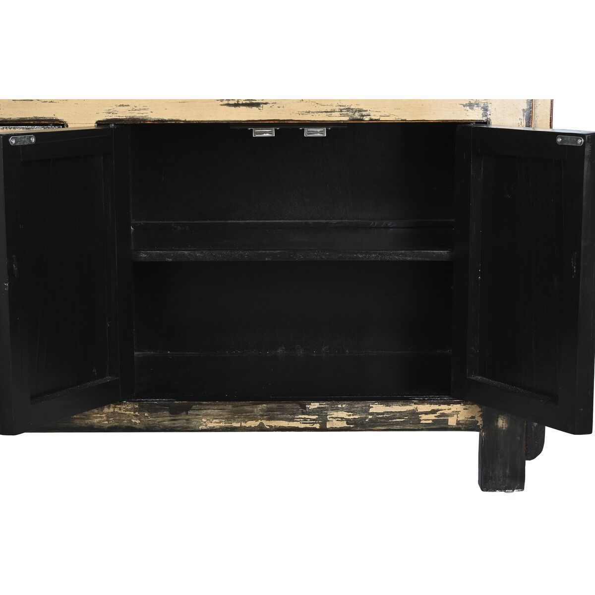 Sideboard DKD Home Decor White Cream Dark brown Elm (176 x 42 x 83 cm)