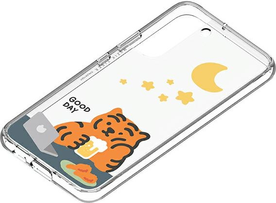 Samsung Galaxy S22+ Plus GP-TOU021HOMOW to Frame Cover Case Muzik Tiger white
