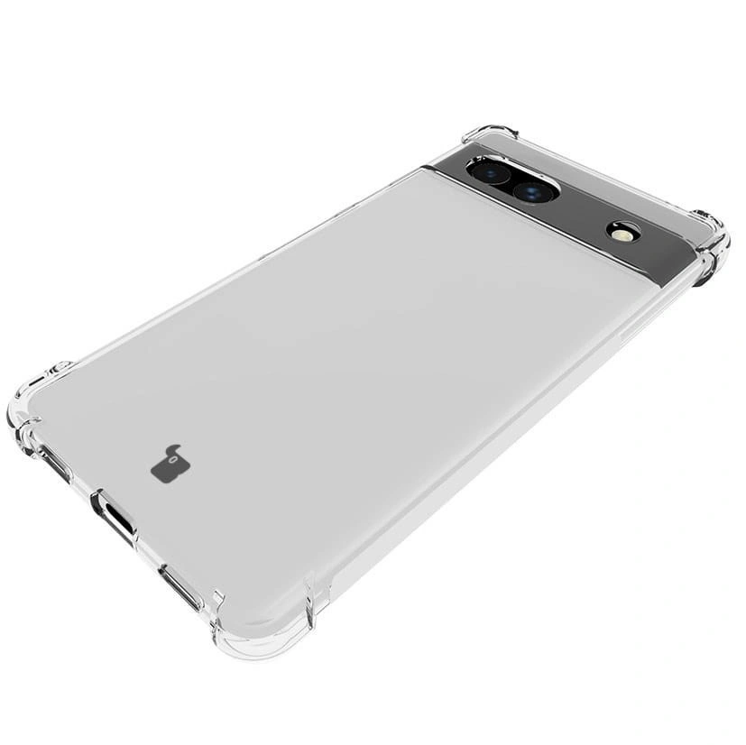 Bizon Case Clear Pack case + 2x screen glass + lens glass Google Pixel 7A clear