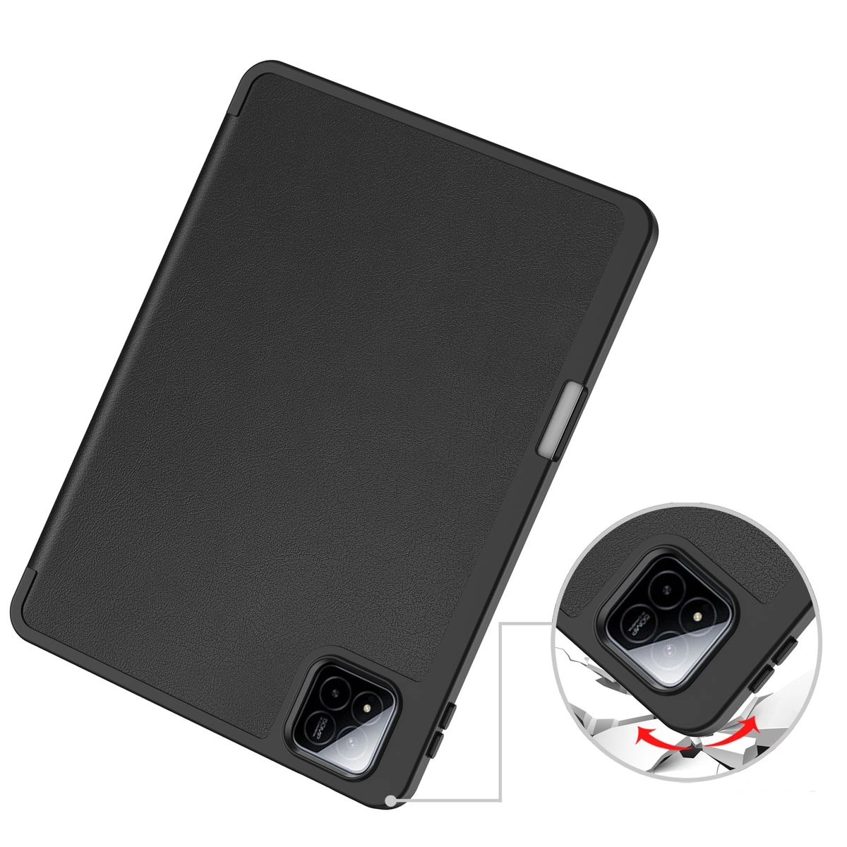 Etui z klapką Bizon Case Tab Lizard do Xiaomi Pad 7 / 7 Pro czarne