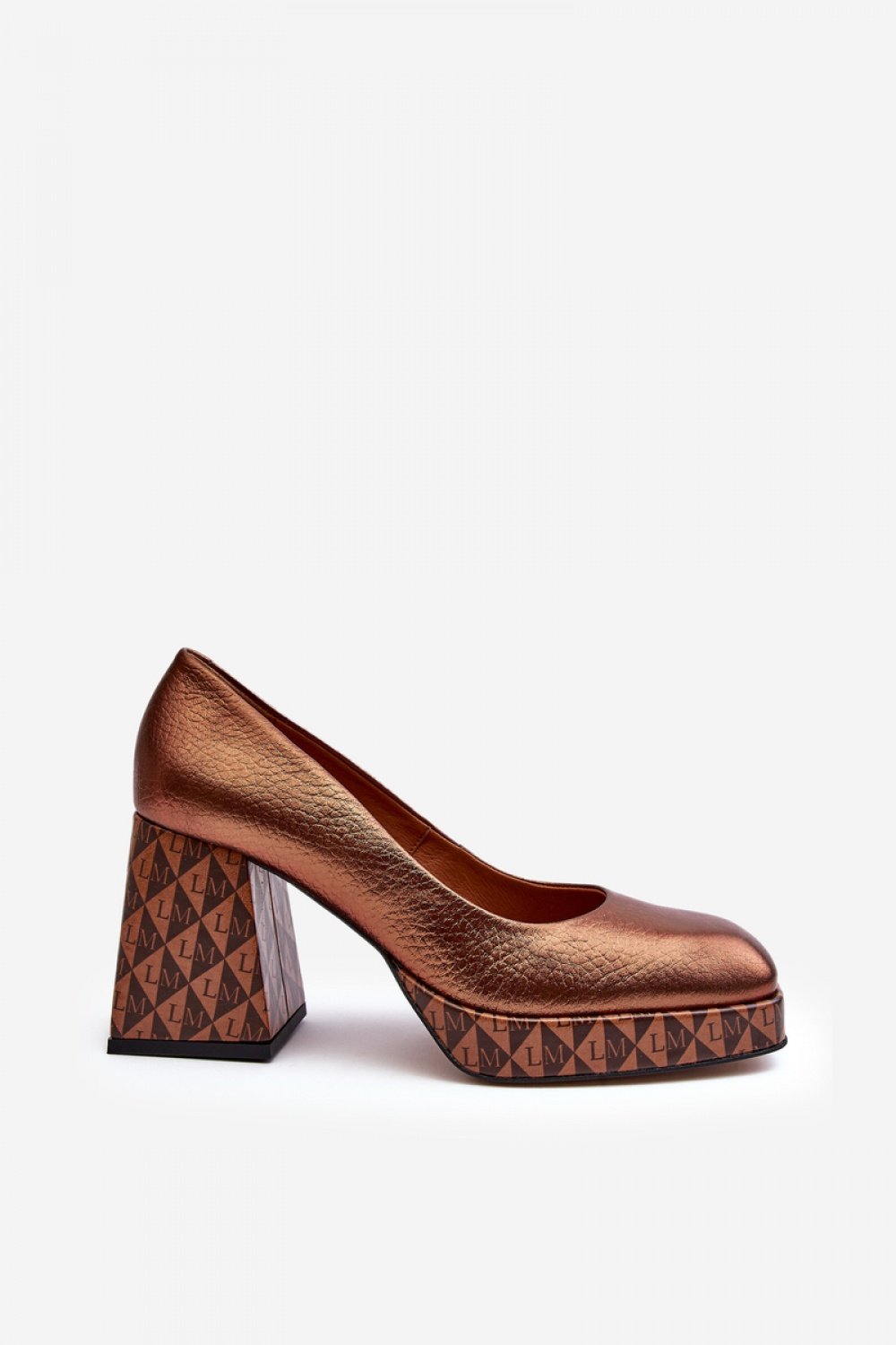  Block heel pumps model 188522 Step in style  brown