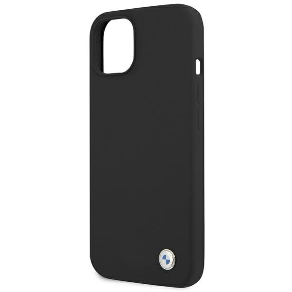 BMW BMHCP13SSILBK Apple iPhone 13 mini black hardcase Silicone Signature