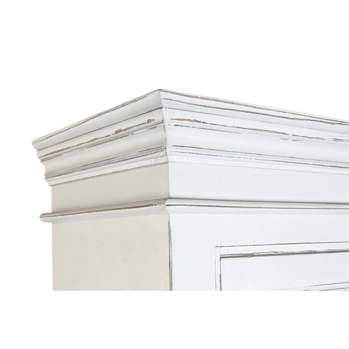 Display Stand Home ESPRIT White Crystal Mango wood 170 x 45 x 200 cm