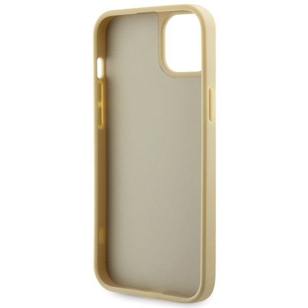 Guess GUHCP14SHDGTPD Apple iPhone 14 gold hardcase Rhinestone Triangle