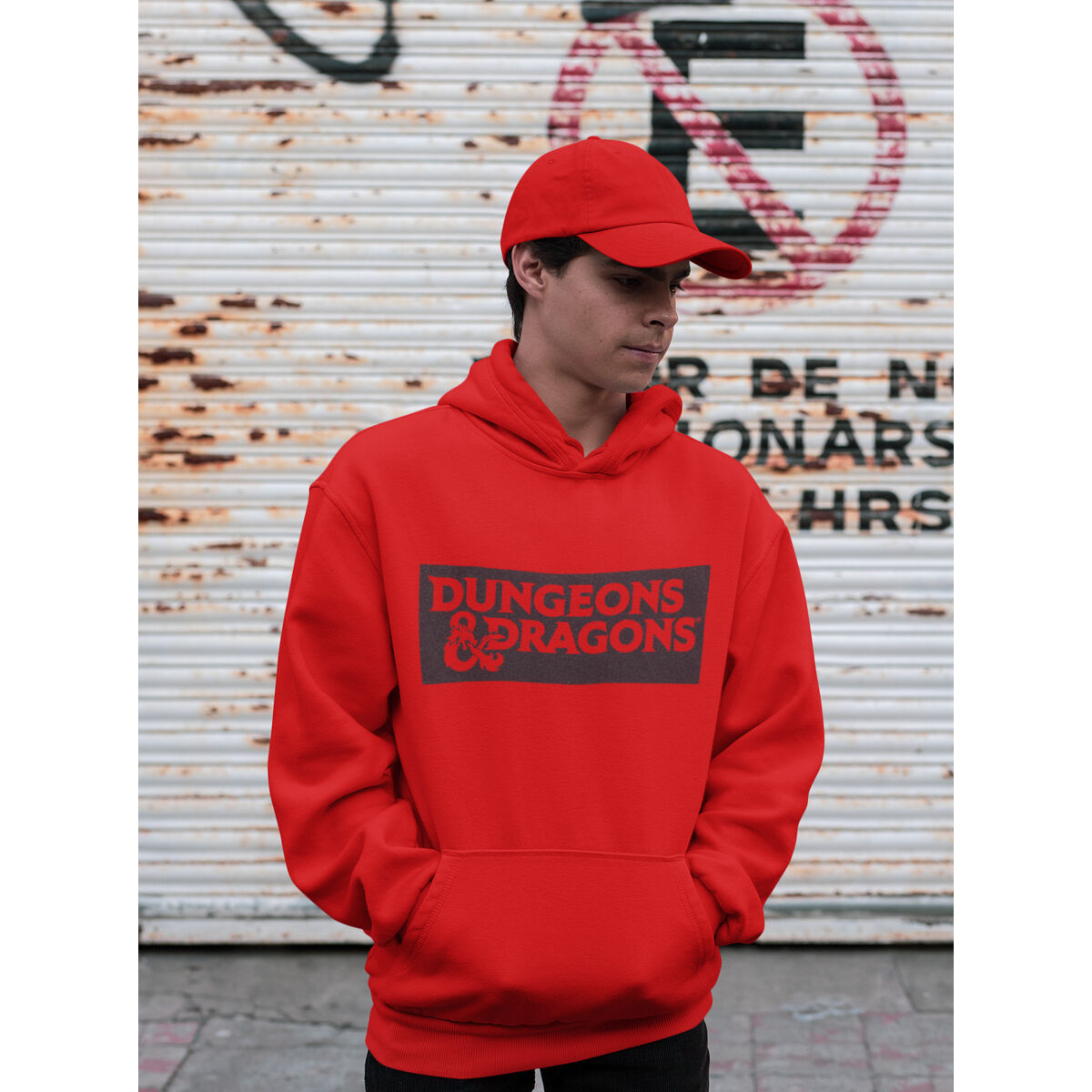 Unisex Hoodie Dungeons & Dragons Logo Red