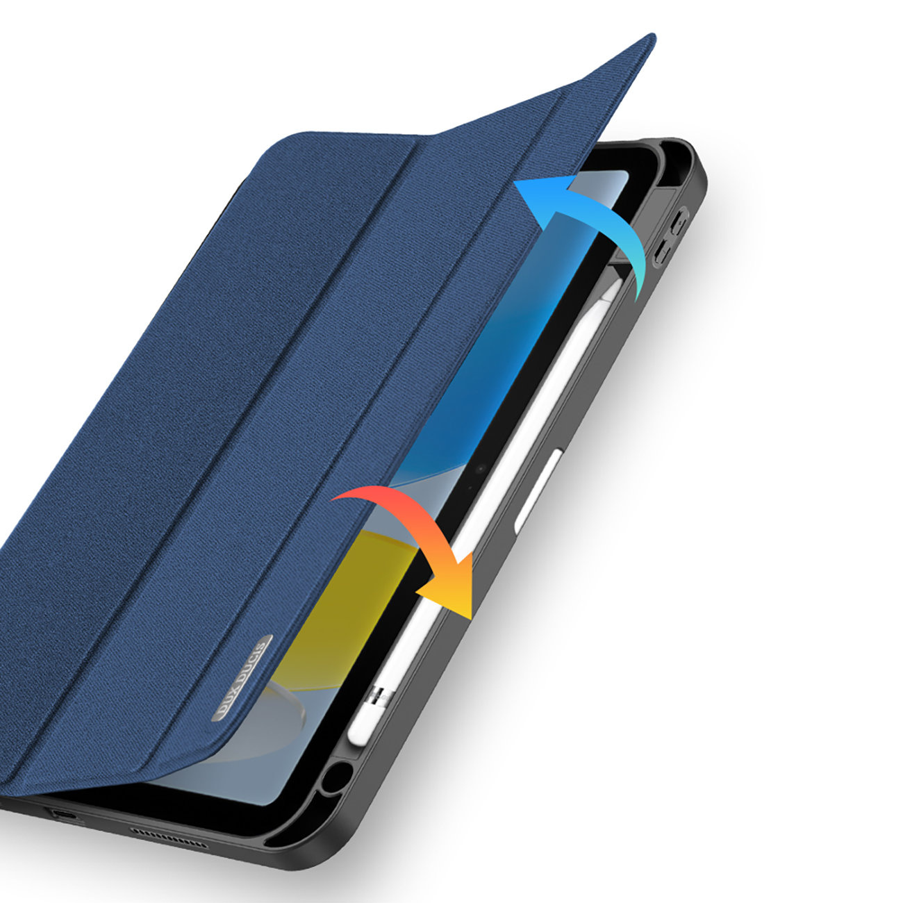 DuxDucis Domo Apple iPad 10.9 2022 (10 gen) + Pencil holder blue