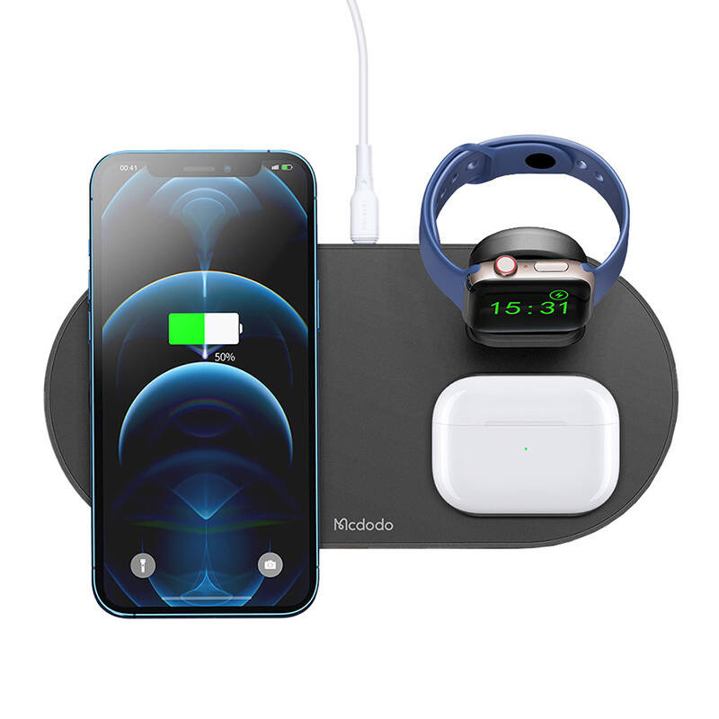 Mcdodo CH-7061 3in1 wireless charger, 15W black