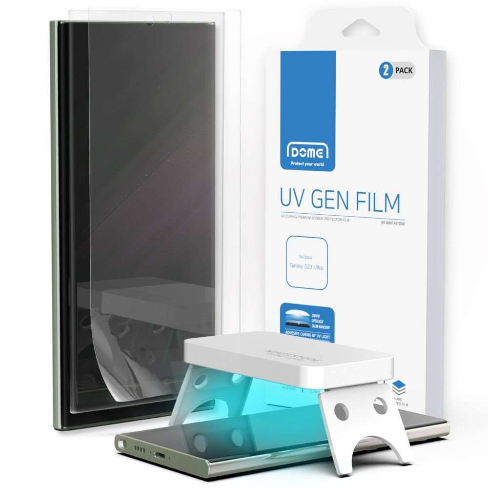 Whitestone Dome UV Gen Film Samsung Galaxy S23 Ultra [2 PACK]