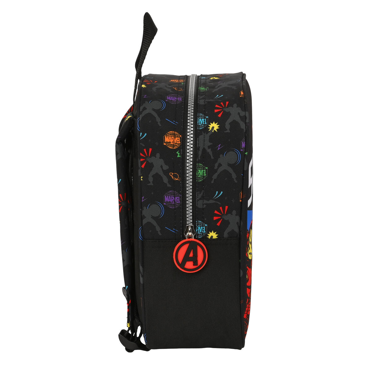 Kinderrucksack The Avengers Super heroes Schwarz (22 x 27 x 10 cm)