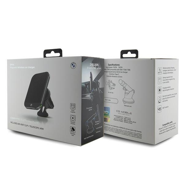BMW BMMWCCDTPK 15W induction car mount for windshield / air vent MagSafe Signature Edition black