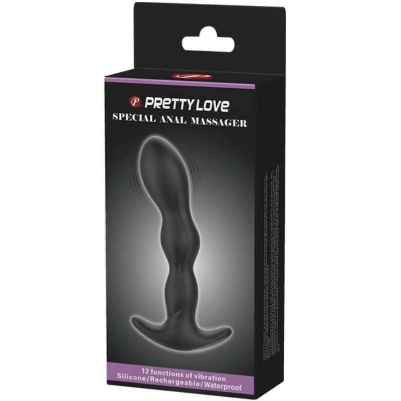 PRETTY LOVE ANAL MASSAGER 12 FUNCTIONS VIBRATION