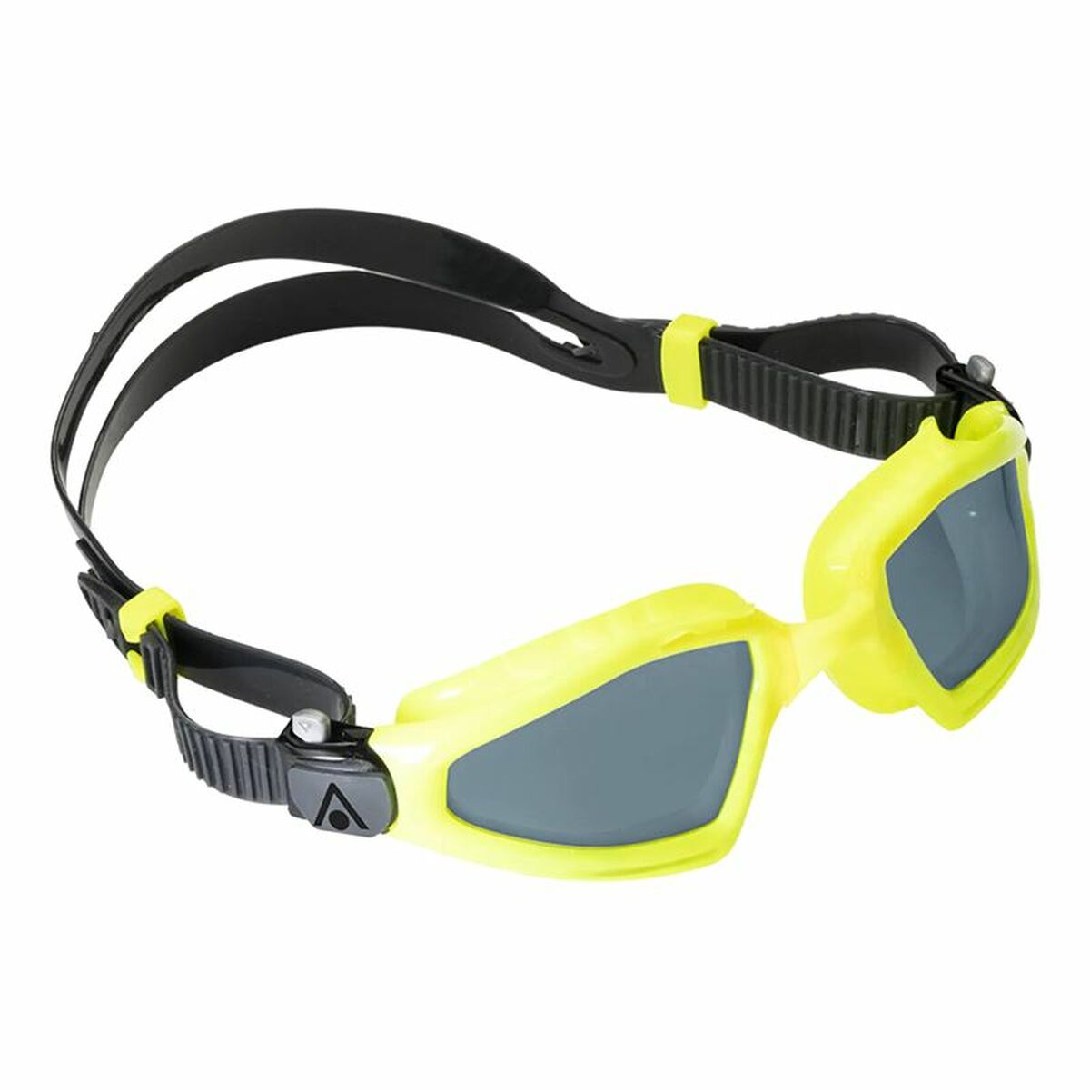 Adult Swimming Goggles Aqua Sphere Kayenne Pro Dark Black Yellow