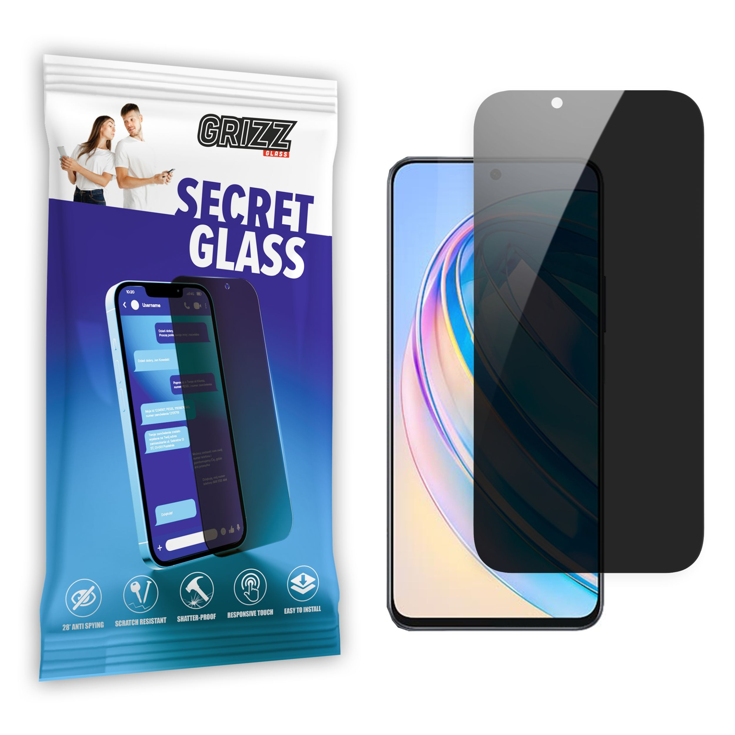 GrizzGlass SecretGlass Honor X8a