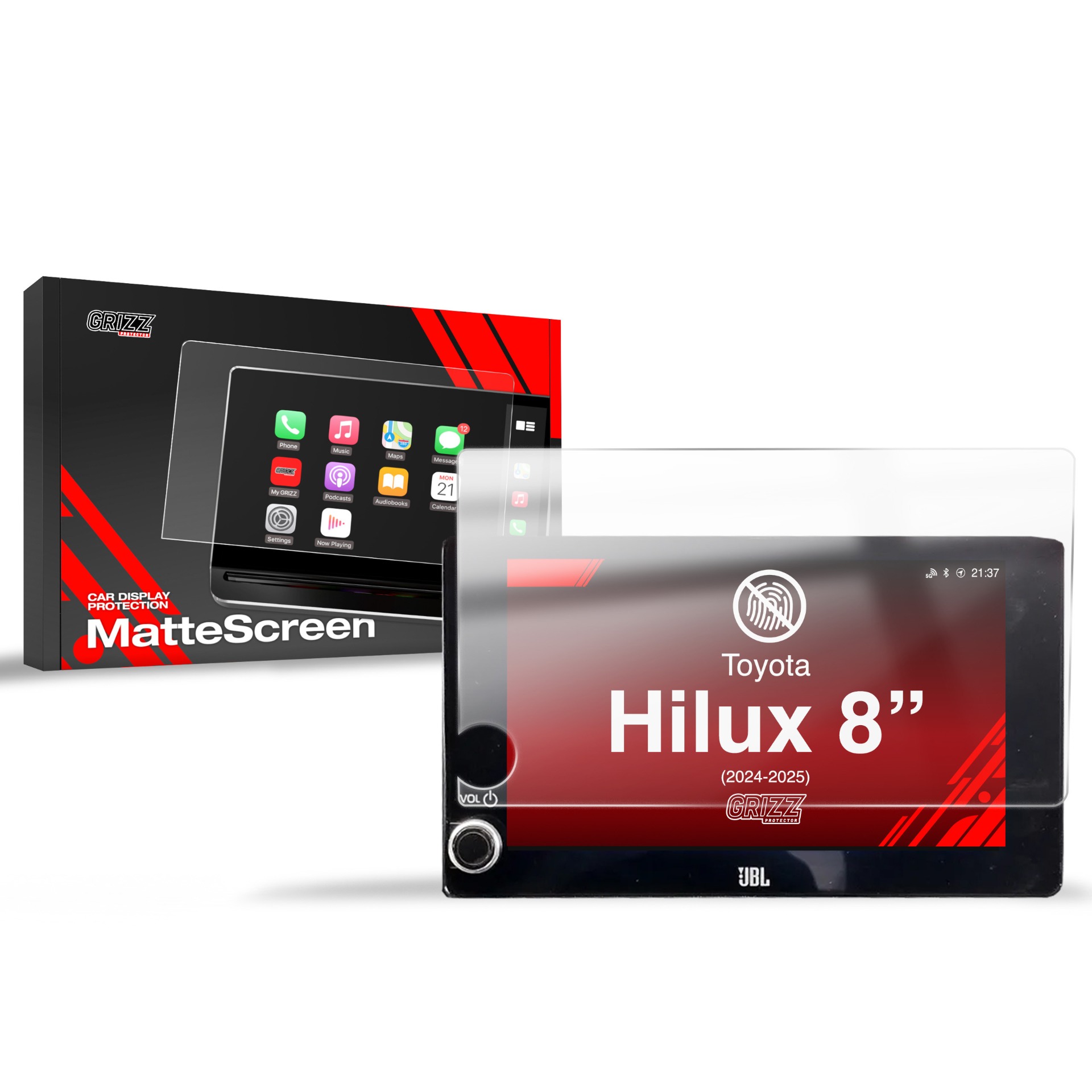 Folia matowa GrizzGlass CarDisplay Protection do Toyota Hilux 8" (2024-2026)