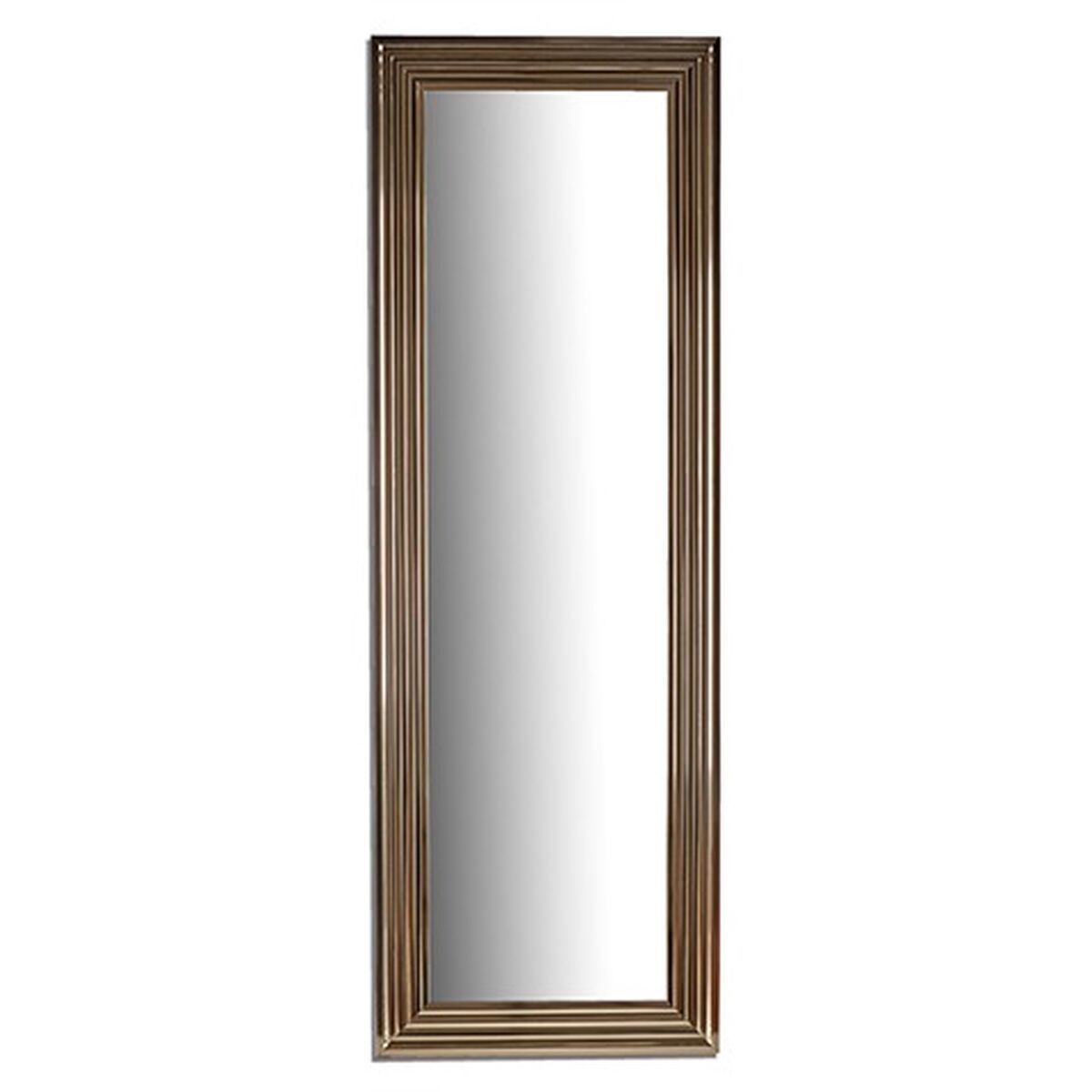 Wall mirror Stripes Golden Wood Glass 53 x 154,3 x 3 cm (2 Units)