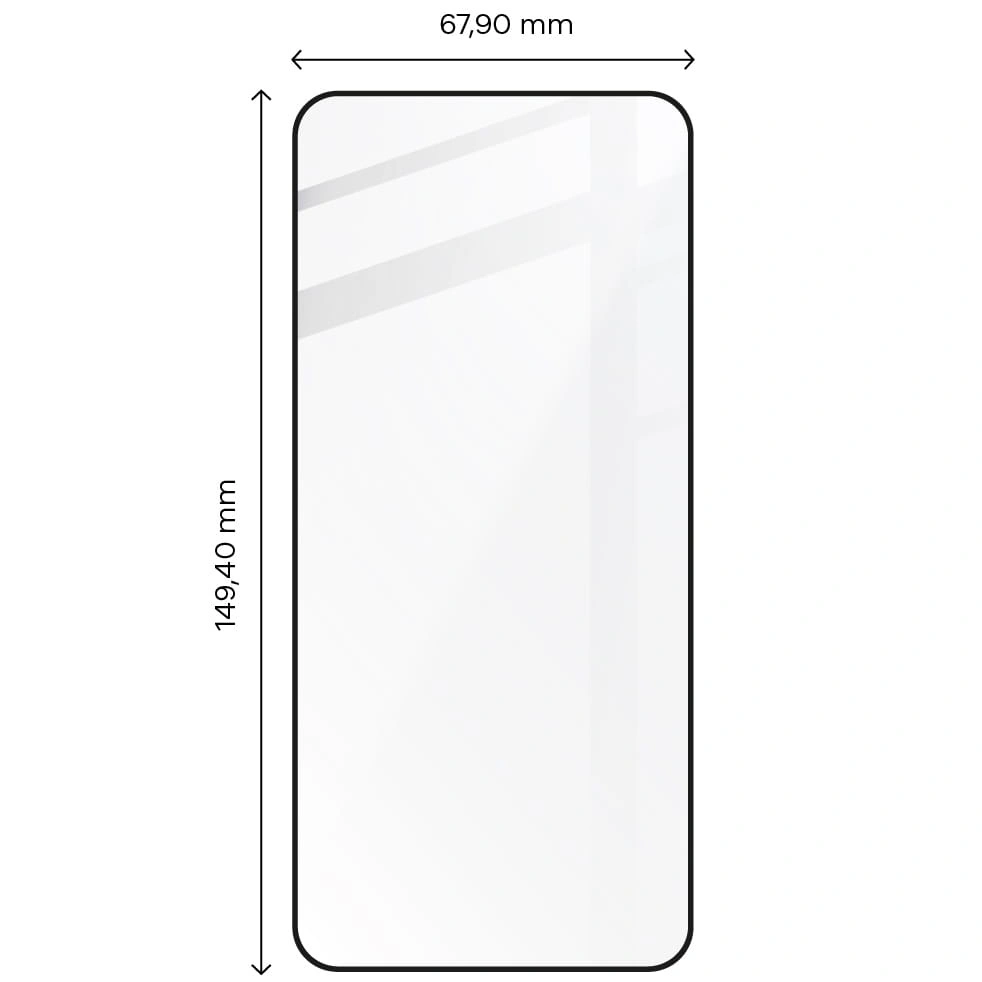 Bizon Glass Edge 2 Xiaomi 13 / Xiaomi 14 black