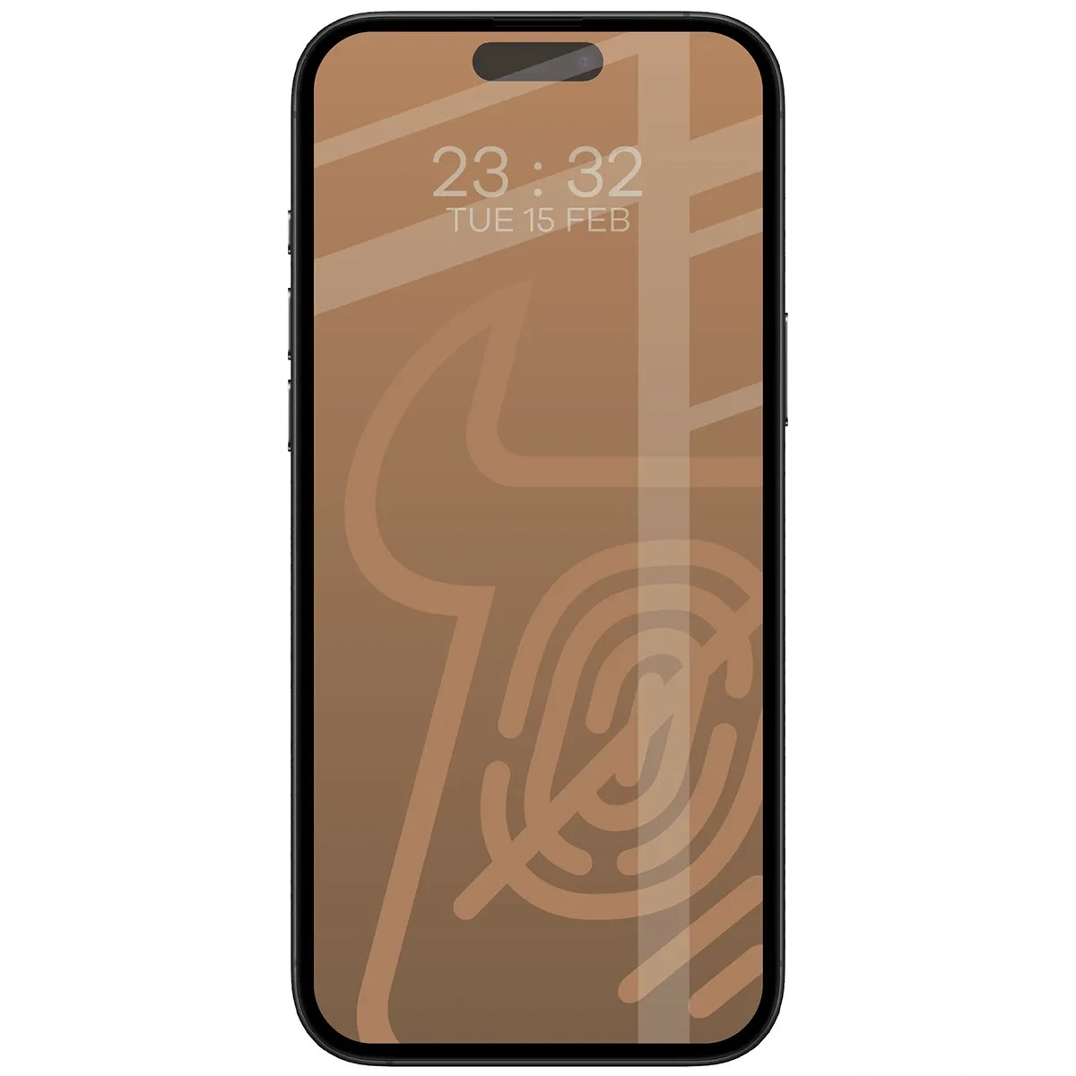 Matowe szkło hartowane Bizon Glass Matte do Apple iPhone 16 Pro Max, czarna ramka