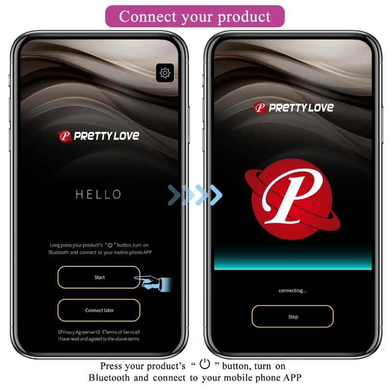 PRETTY LOVE - NYMPH VIBRATING EGG APP CONTROLLED LILA PRETTY LOVE - NYMPH VIBRATING EGG APP CONTROLLED LILA