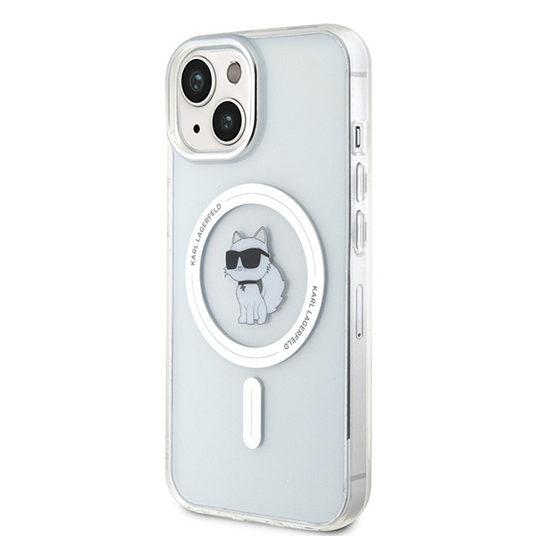 Karl Lagerfeld KLHMP15SHFCCNOT Apple iPhone 15 hardcase IML Choupette MagSafe transparent