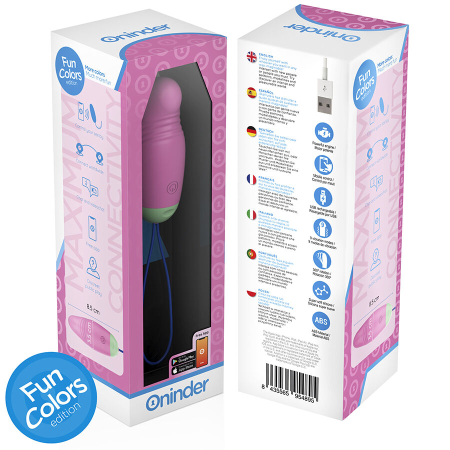 ONINDER CUTE - LOVE PLEASURE VIBRO-ROTATING EGG 360 SILICONE - FREE WORLDWIDE APP