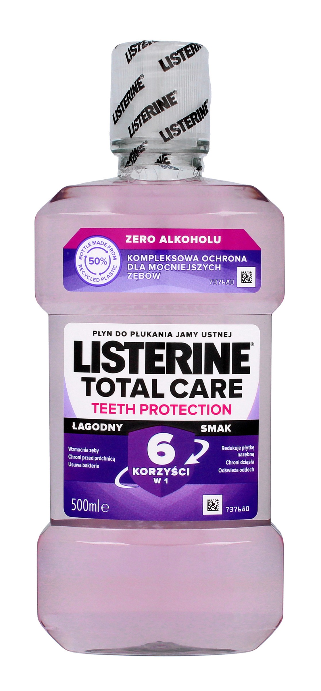 Listerine Total Care Zero Płyn do płukania ust bez alkoholu 500 ml