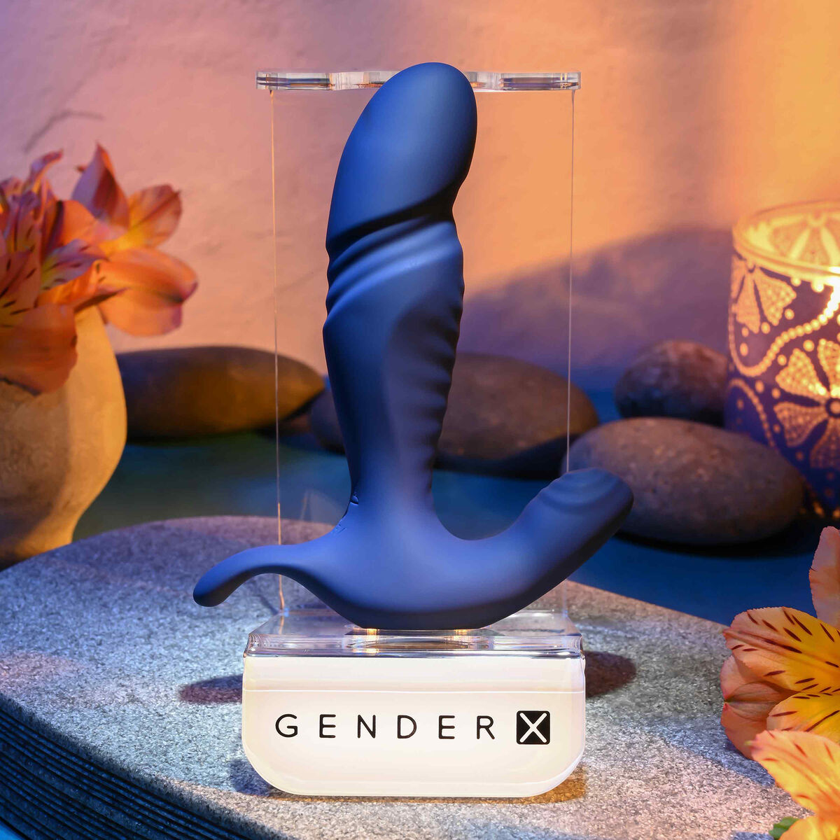 Cassini Anal Vibrator Black Gender X Blue Cassini Anal Vibrator Black Gender X Blue