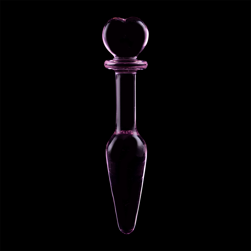 NEBULA SERIES BY IBIZA - MODEL 7 ANAL PLUG BOROSILICATE GLASS 13.5 X 3 CM PINK