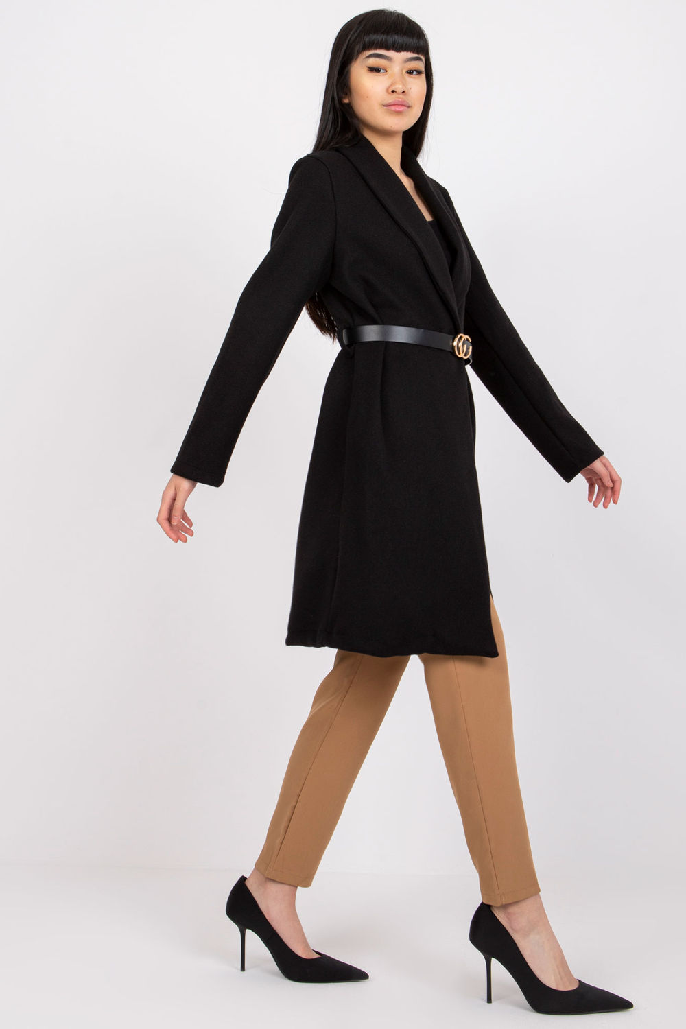  Coat model 162609 Italy Moda  black