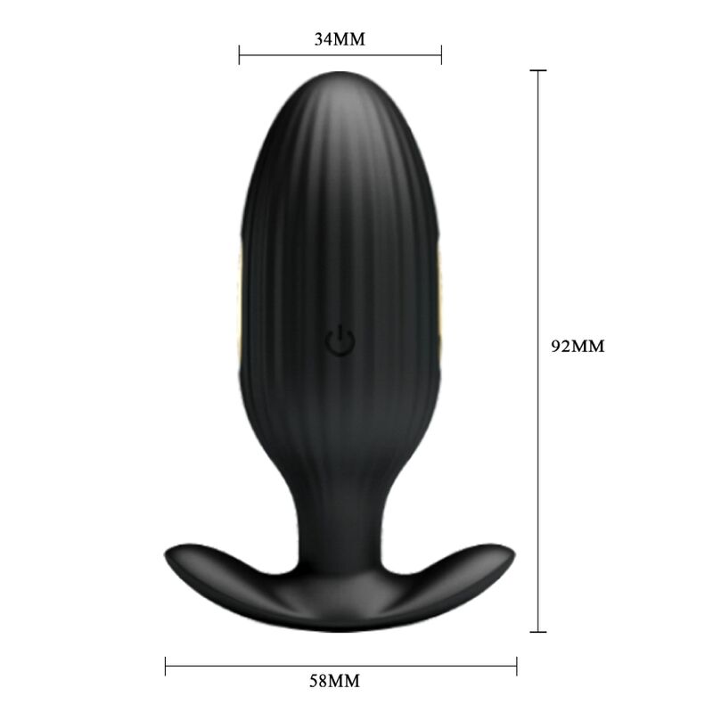 PRETTY LOVE - JEFFERSON APP CONTROLLED ANAL PLUG BLACK PRETTY LOVE - JEFFERSON APP CONTROLLED ANAL PLUG BLACK