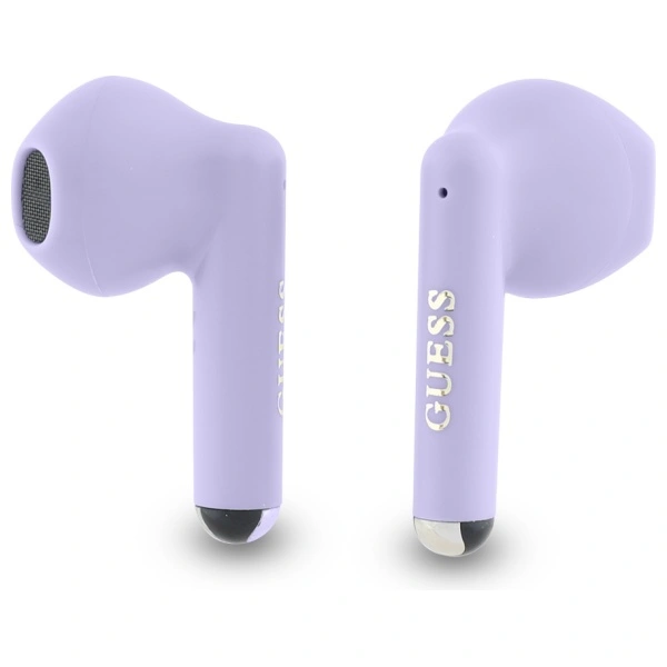 Guess Bluetooth wireless in-ear headphones GUTWSJ14ESGU TWS + docking station Printed Classic Logo purple