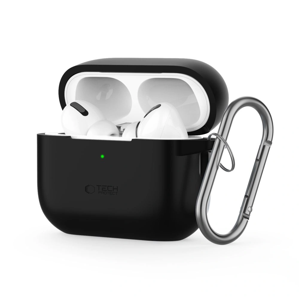 Case Tech-Protect Silicone Hook Apple Airpods Pro 1 / 2 Black