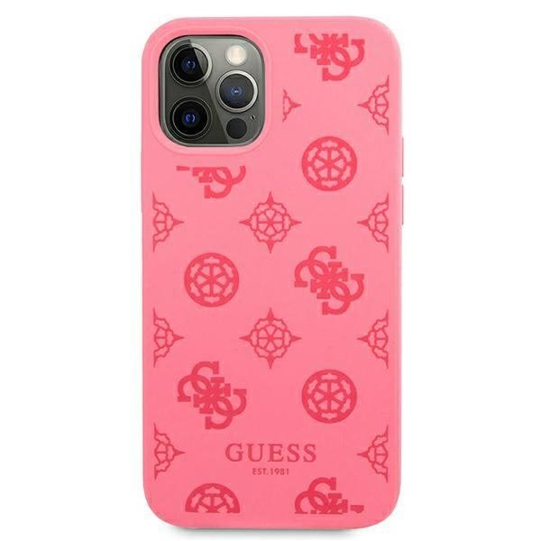 Guess GUHCP12LLSPEFU Apple iPhone 12 Pro Max fushia hard case Peony Collection