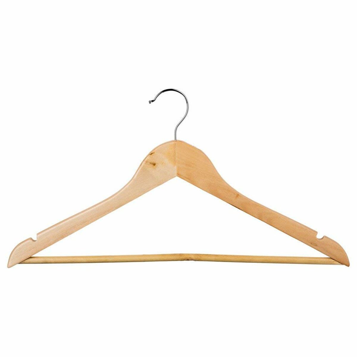 Hangers 5five 45 x 23 cm Natural Wood Brown 8 Pieces