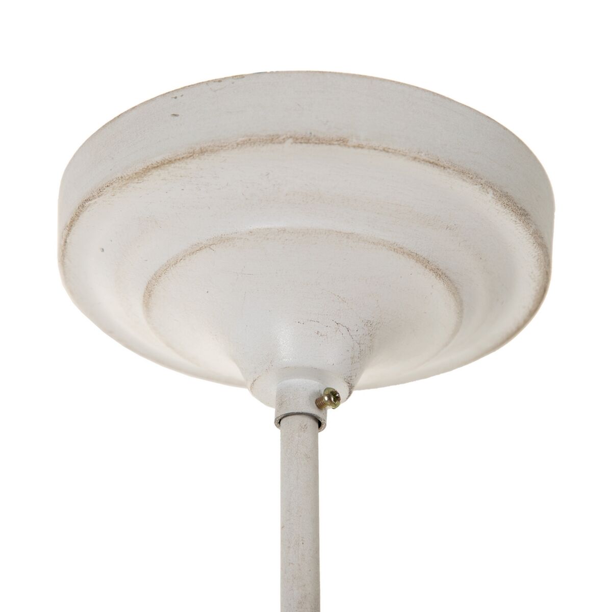 Ceiling Light 60 x 60 x 80 cm Metal Wood White