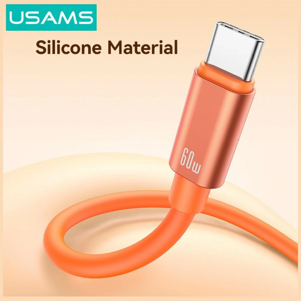 Kabel USAMS U97 60W USB-C / USB-C handstrap 30cm tarnish