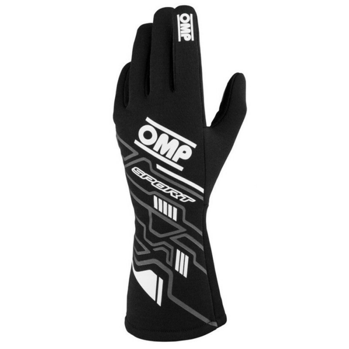 Karting Gloves OMP MY2025 White Black FIA 8856-2018
