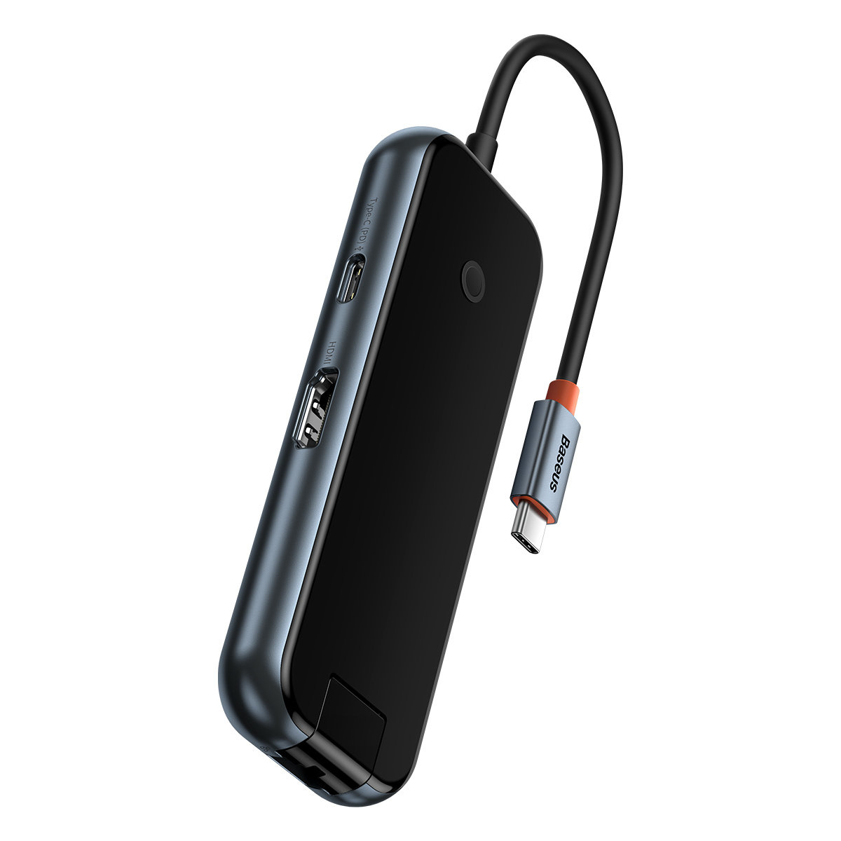 Baseus AcmeJoy Hub USB-C to USB-C PD&Data/2xUSB3.0/USB2.0/HDMI/RJ45) gray