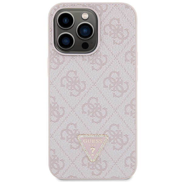 Guess GUHCP13LP4TDSCPP Apple iPhone 13/13 Pro hardcase Crossbody 4G Metal Logo pink