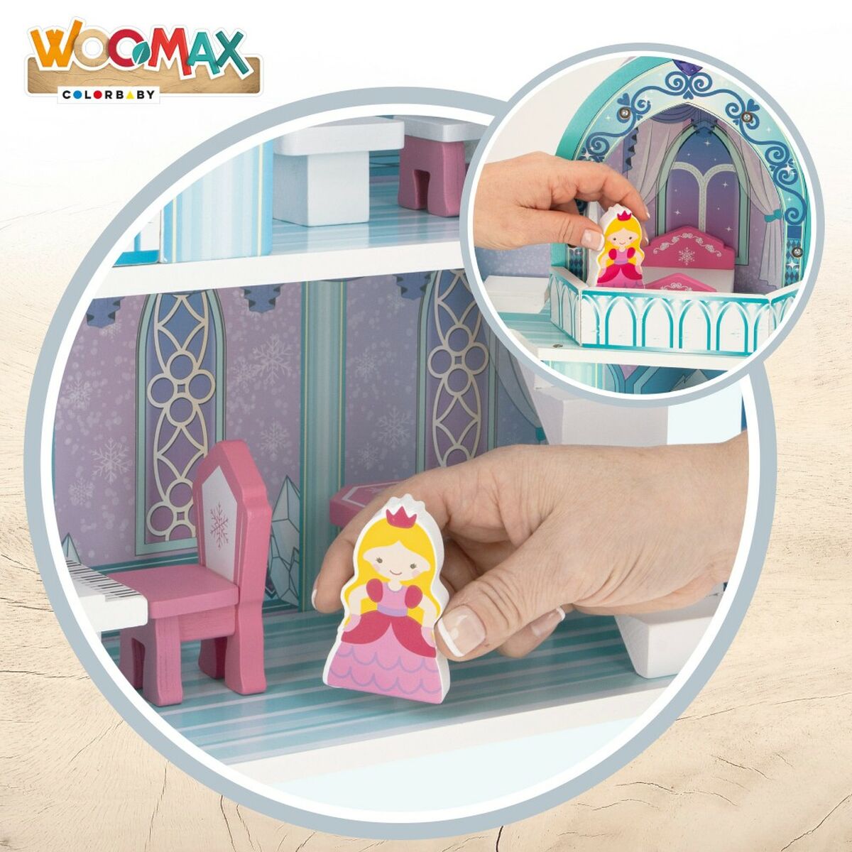 Miniaturowy Dom Woomax 9 Części 37 x 53,5 x 15 cm 2 Sztuk