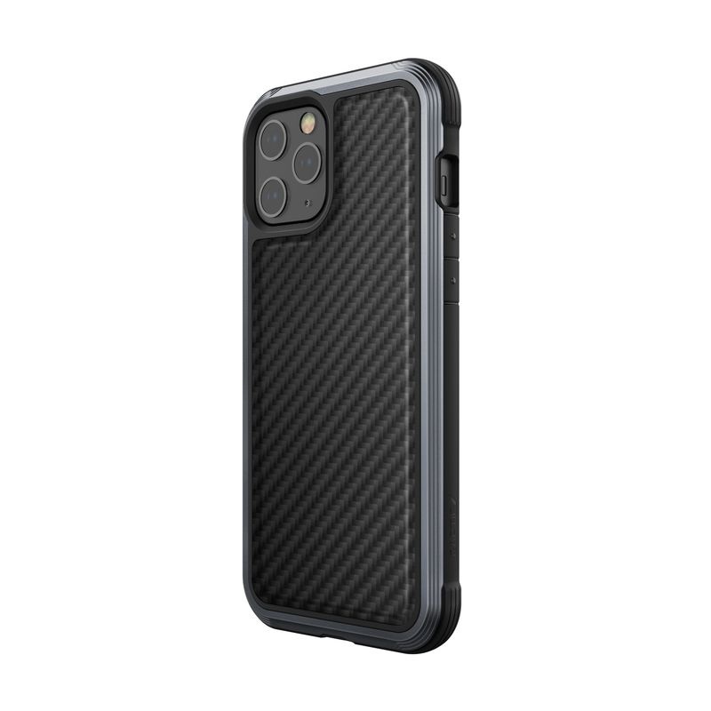 X-Doria Raptic Lux Aluminium Case Apple iPhone 12 Pro Max (Drop test 3m) (Black Carbon Fiber)