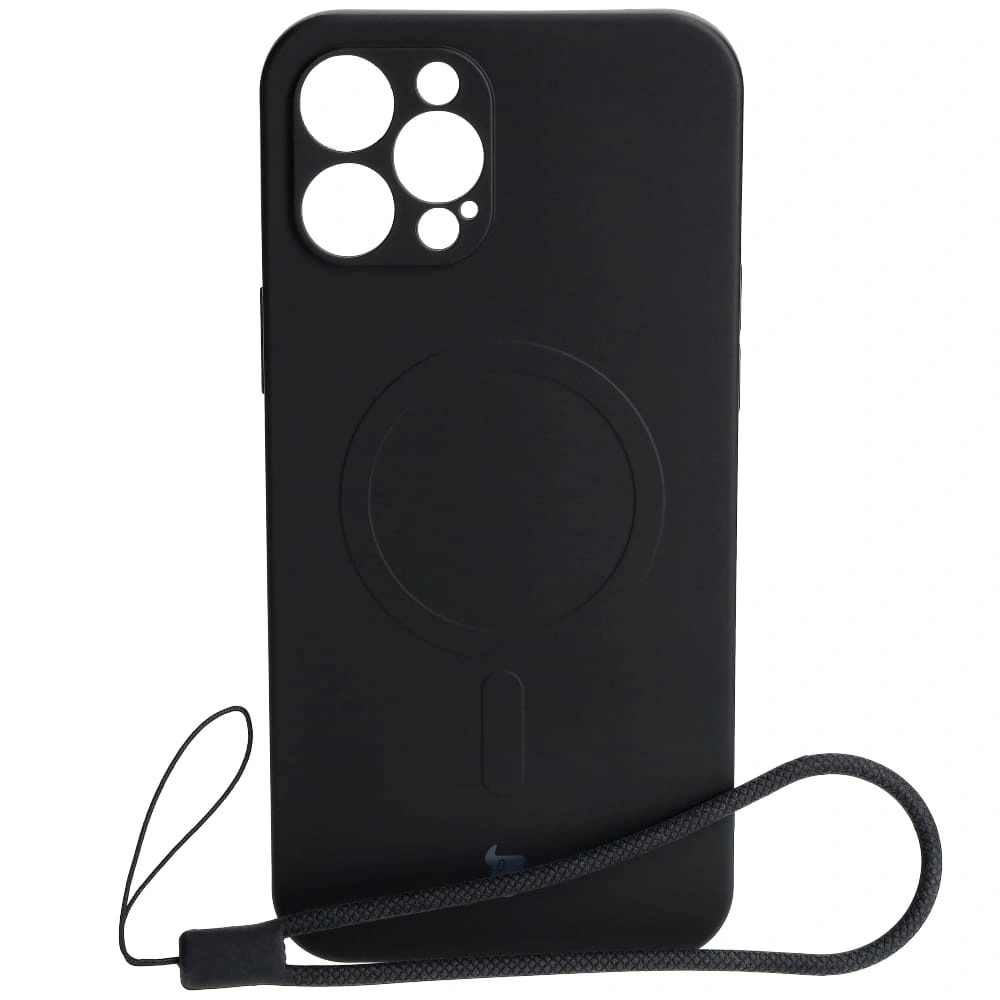 Bizon Case Silicone Magnetic Apple iPhone 12 Pro Max black