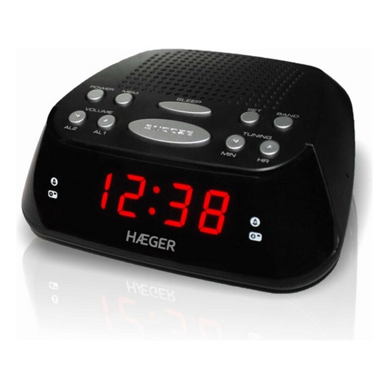Zegar z Radiem Haeger RA-06B.005B Czarny