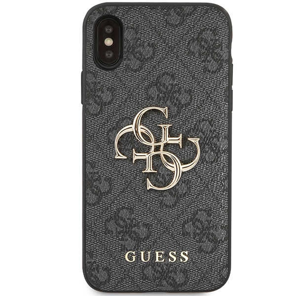Guess GUHCPX4GMGGR Apple iPhone XS/X grey hardcase 4G Big Metal Logo