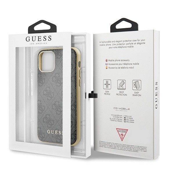 Guess GUHCN61G4GG iPhone 11 grey hard case 4G Collection