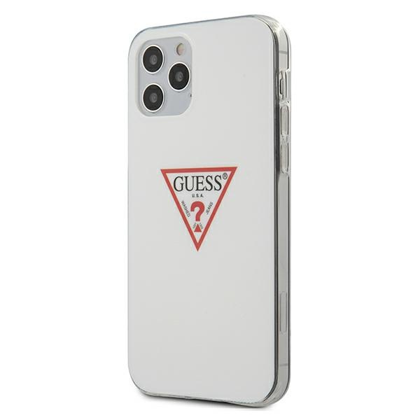 Guess GUHCP12MPCUCTLWH Apple iPhone 12/12 Pro white hardcase Triangle Collection