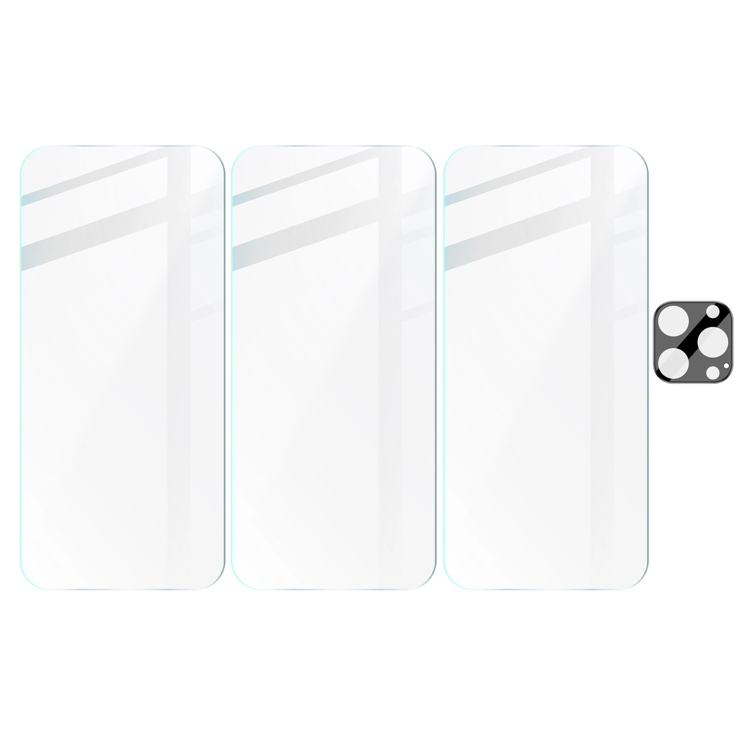 BIZON Clear 3x screen glass + camera glass Apple iPhone 16 Pro Max