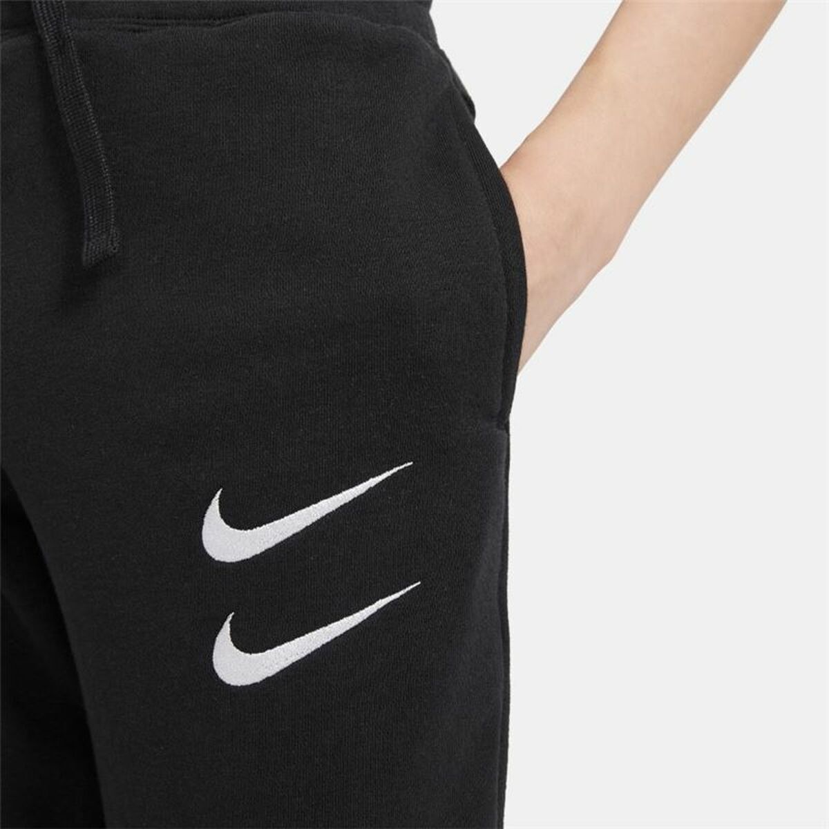 Children’s Sports Shorts Nike Swoosh Black