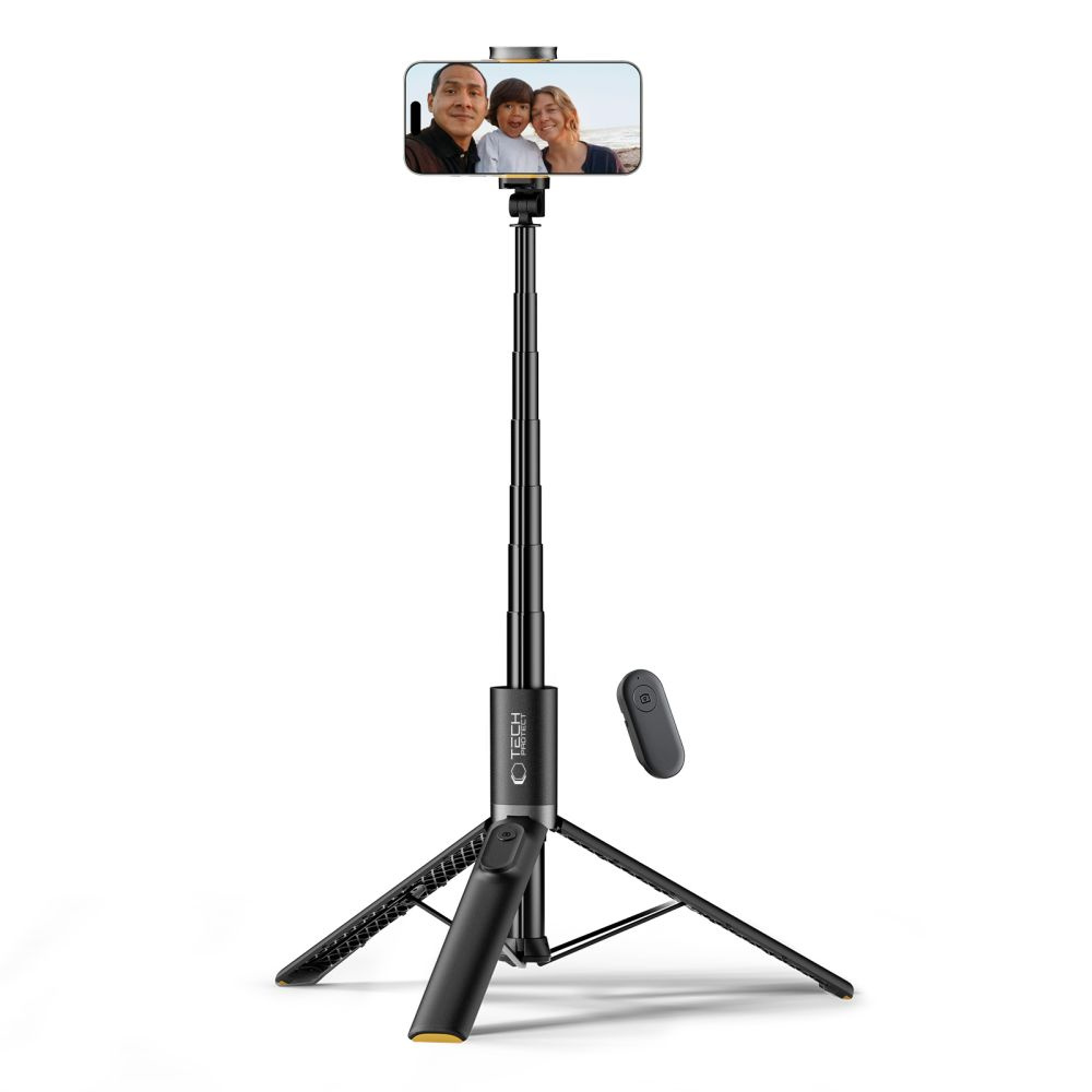 Tech-Protect L08s Bluetooth Selfie Stick Tripod Black